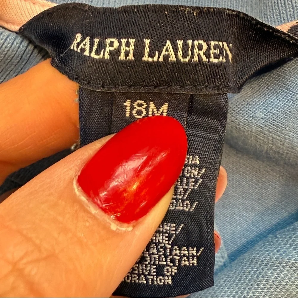 Ralph Lauren Blue Toddler Polo Dress